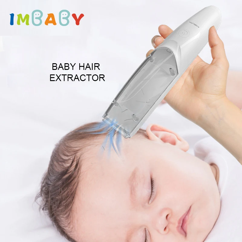 IMBABY طفل الكهربائية الشعر المتقلب الطفل USB مقاوم للماء المنزل استخدام التلقائي جمع مقص الشعر الطفل الكبار كتم النوم حلاقة