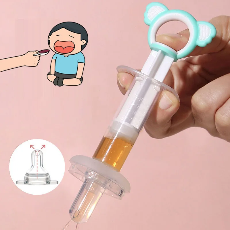 طب الطفل المغذية إبرة المغذية BPA خالية الأطفال الغذاء الصف ضغط قطارة موزع مكافحة الاختناق الطب بالقطارة مصاصة